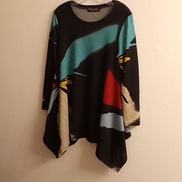 NEW Orange Fashion Village Boho Hippie Gypsy Size S/M Multi Colors C26 - Picture 1 of 10